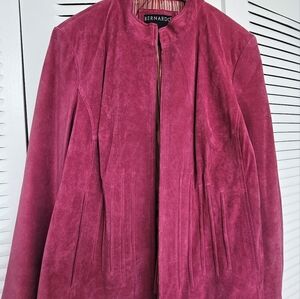 Women's Pink Suede Jacket